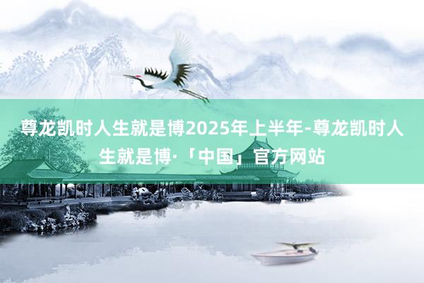 尊龙凯时人生就是博　　2025年上半年-尊龙凯时人生就是博·「中国」官方网站